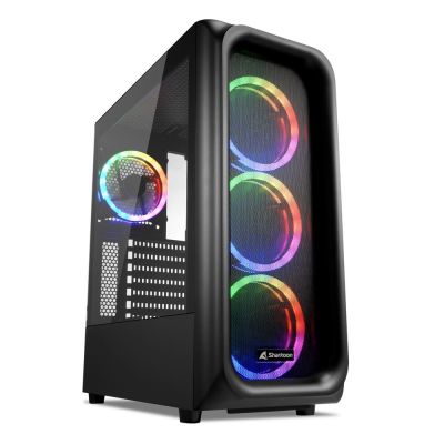 ATX 2XU3,1XTYPE-C,TEMP GLASS,4X120 ARGB, ARGB CTRL